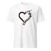 T-shirt coeur Félix le chat