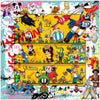 ALU DIBOND 50X50cm Les héros de notre enfance, spéciale années 80