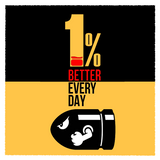 1% every day - Dessous verre céramique