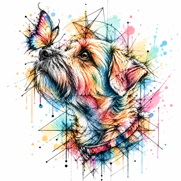 Border terrier - Dessous de verre céramique