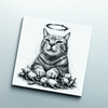 Dessous de verre Chat chasseur