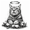 Chat Chasseur - Dessous de verre