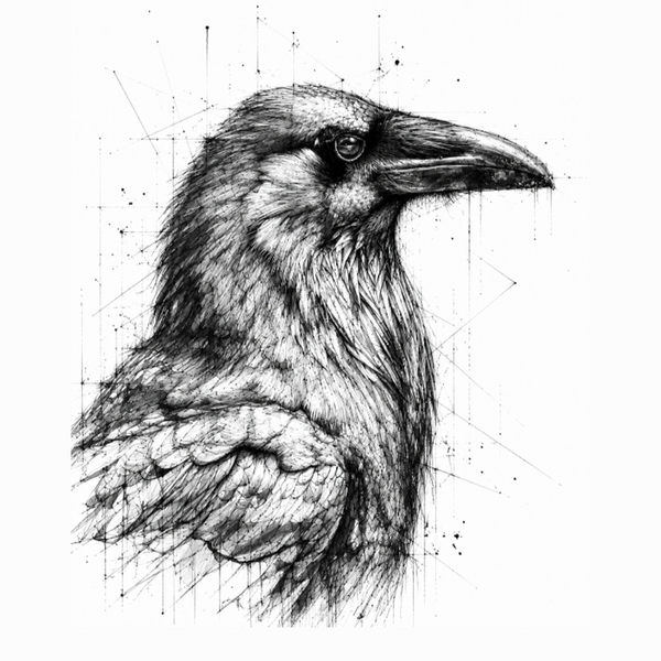Corbeau-Dessous de verre