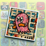 Pacman pinky - Dessous de verre céramique