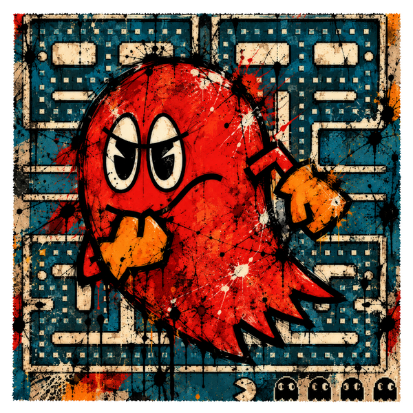 Pacman blinky - Dessous de verre céramique