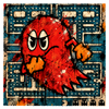 Pacman blinky - Dessous de verre céramique