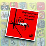 Life - Dessous de verre céramique