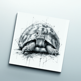 portrait tortue dessous de verre céramique