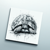 portrait tortue dessous de verre céramique
