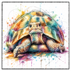 tortue couleur - Dessous de verre céramique