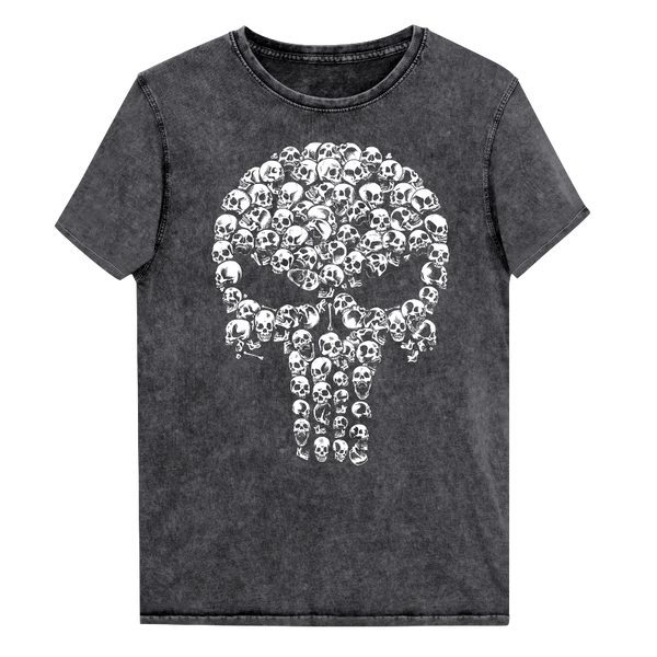 T-shirt en jean skull