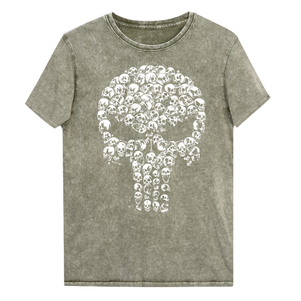 T-shirt en jean skull